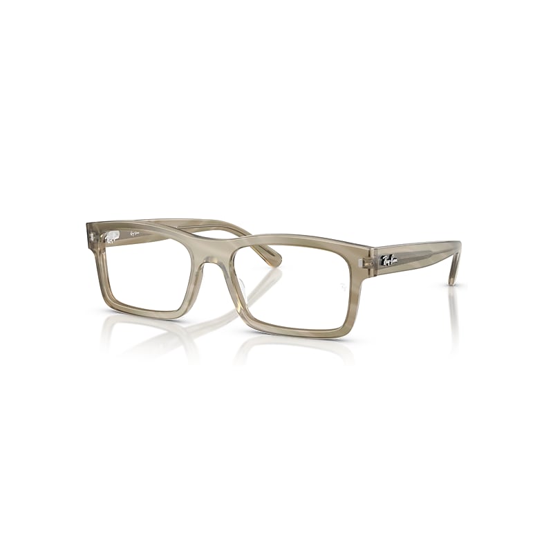 Ray-Ban Eyeglasses  Rb5435 Optics Change - Photo Striped Grey Frame Clear Lenses Polarized 54-19, RX5435