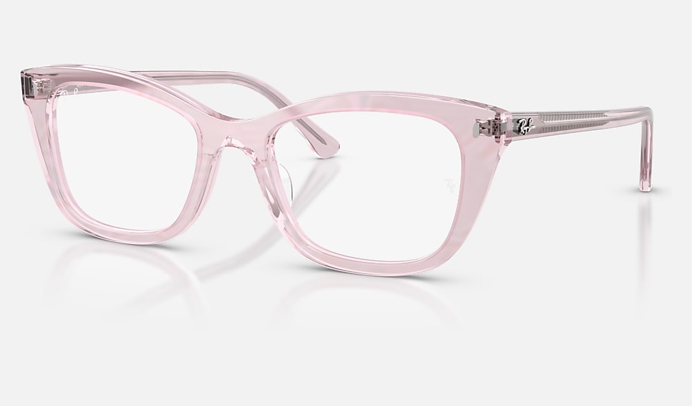 RB5433 OPTICS CHANGE Eyeglasses with Photo Waves Purple and Clear