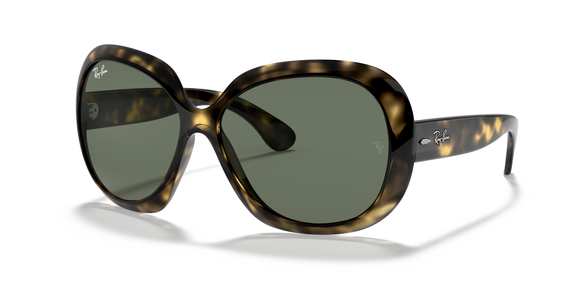 JACKIE OHH II Sunglasses in Light Havana and Green Classic