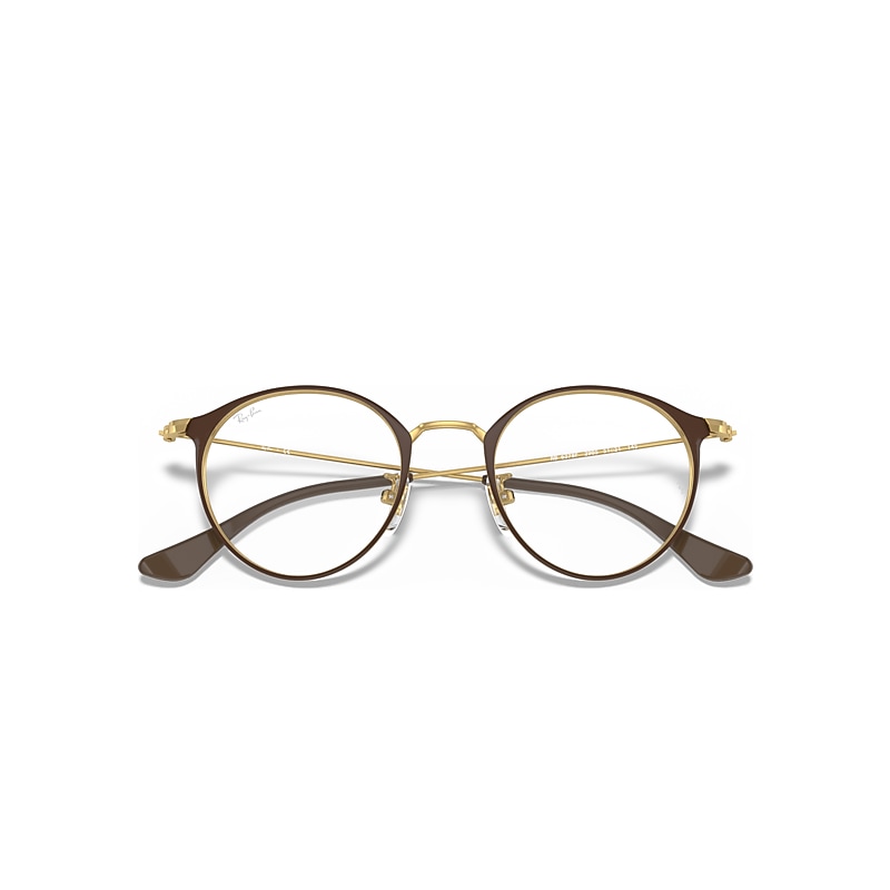 Ray-Ban Rb6378 Optics Optical Gold Frame Clear Lenses 51-21