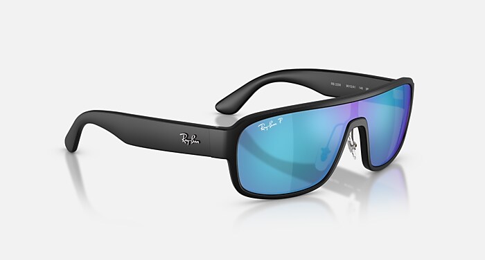 RB2233 POLARIZED+ LENSES Polarized Sunglasses in Black and Green