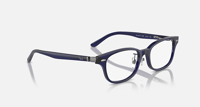RB5427D OPTICS メガネ トランスペアレントブルー と クリア (53-18