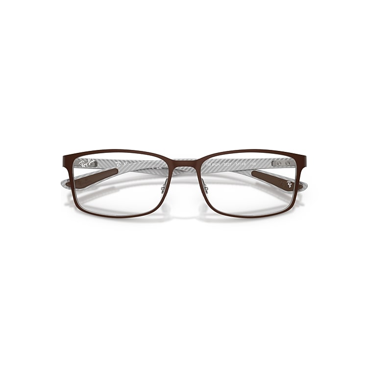 Ray-Ban Rb8424 Optics Optical Gunmetal Frame Clear Lenses Polarized 55-18
