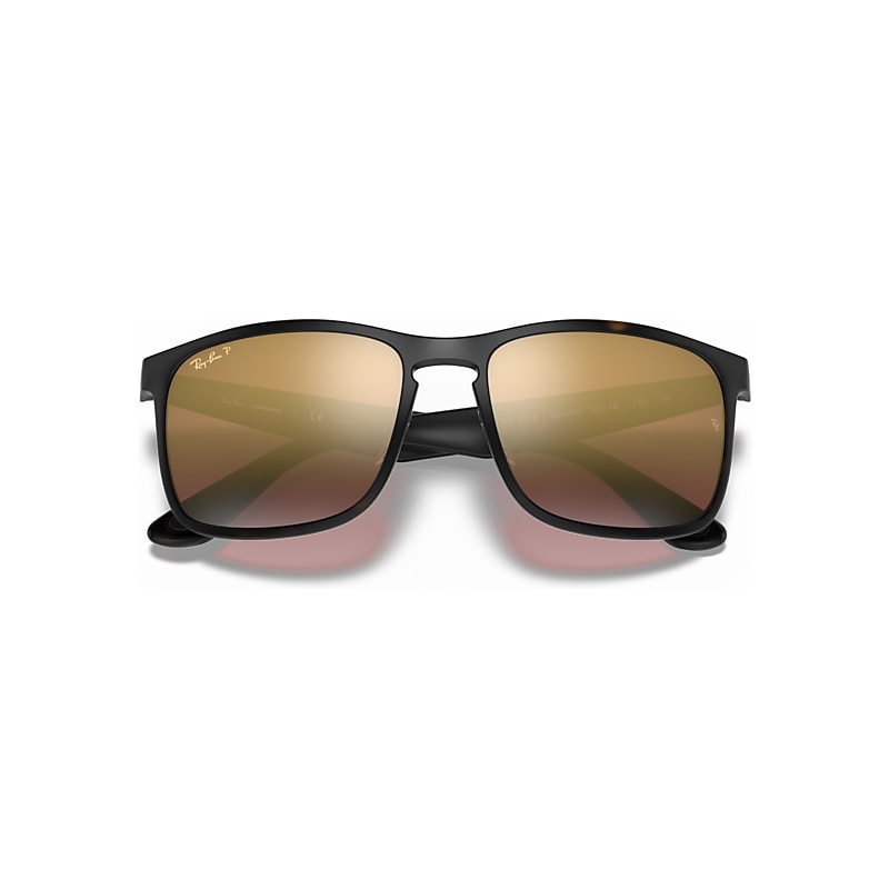 Ray-Ban Rb4264 Polarized+ Lenses Sunglasses Havana Frame Violet Lenses Polarized 58-18