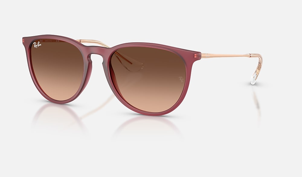 ERIKA CLASSIC Sunglasses in Rubber Violet and Pink Gradient Brown
