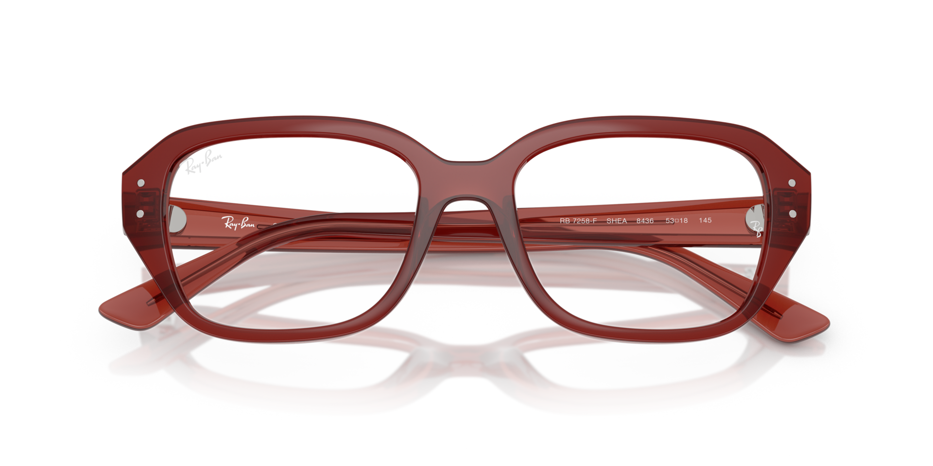 Ray-Ban Shea Optics Bio-based Eyeglasses Rusty Brown Frame Clear Lenses Polarized 51-18 123$