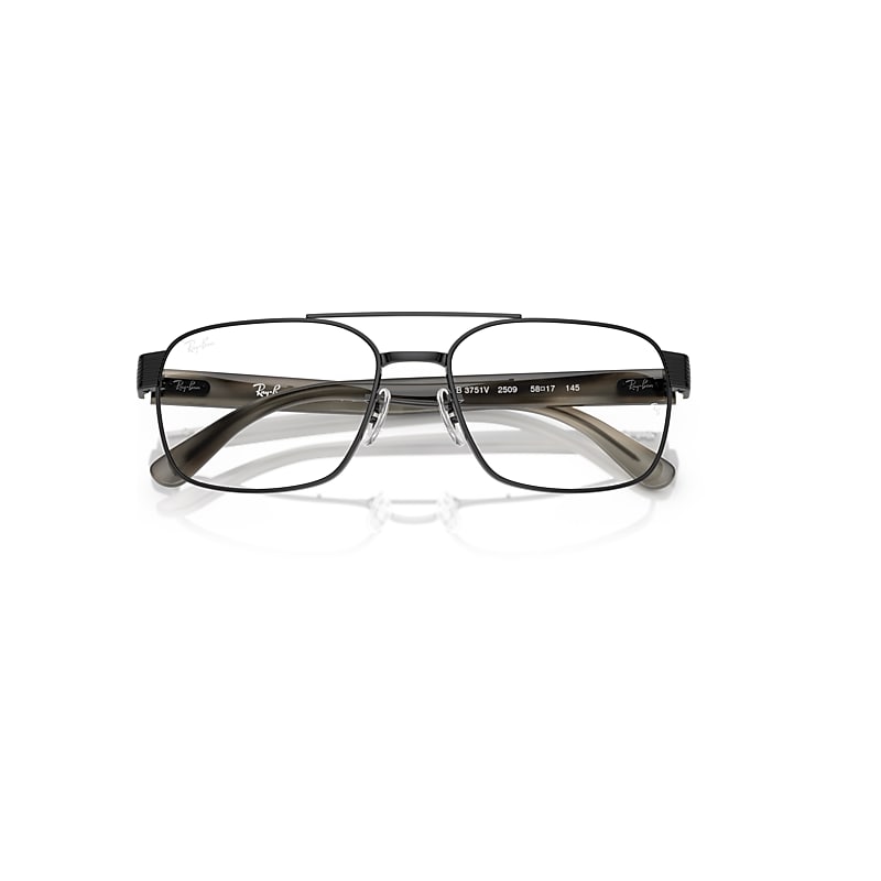 Ray-Ban Rb3751v Optics Optical Havana Grey Frame Clear Lenses Polarized 56-17