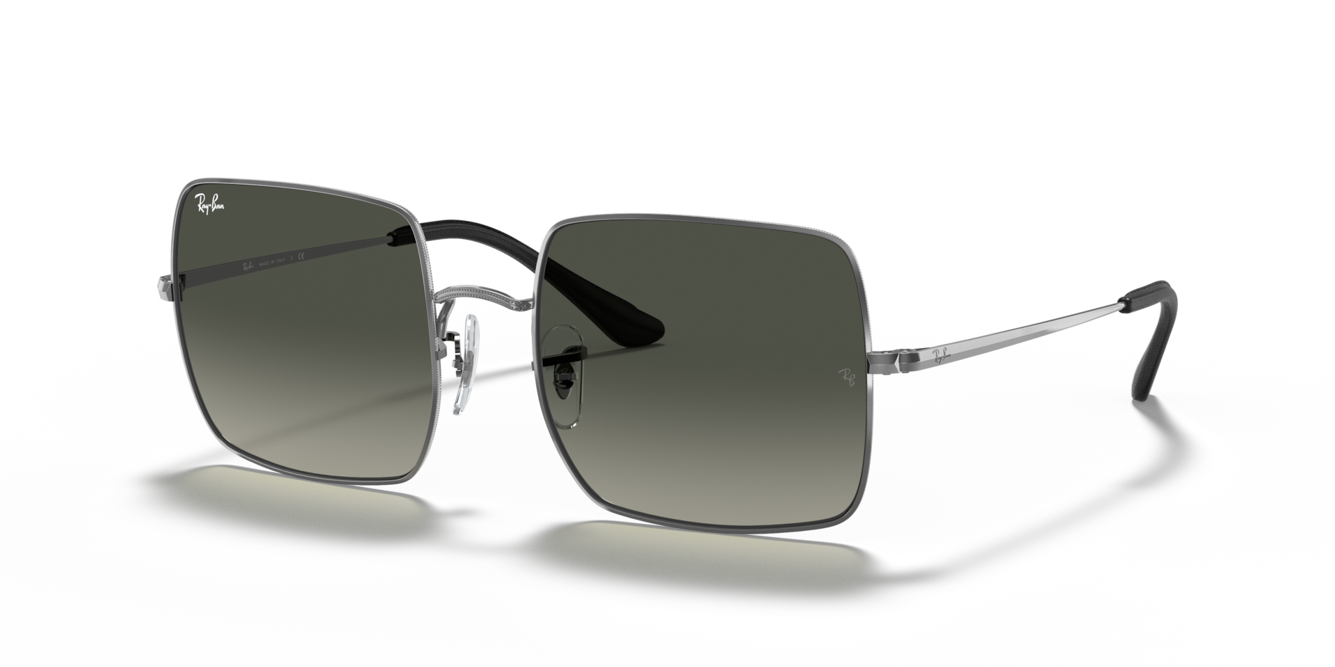 Ray-Ban Square 1971 @collection Lunettes De Soleil - Monture Gunmetal Verres Gris 54-19