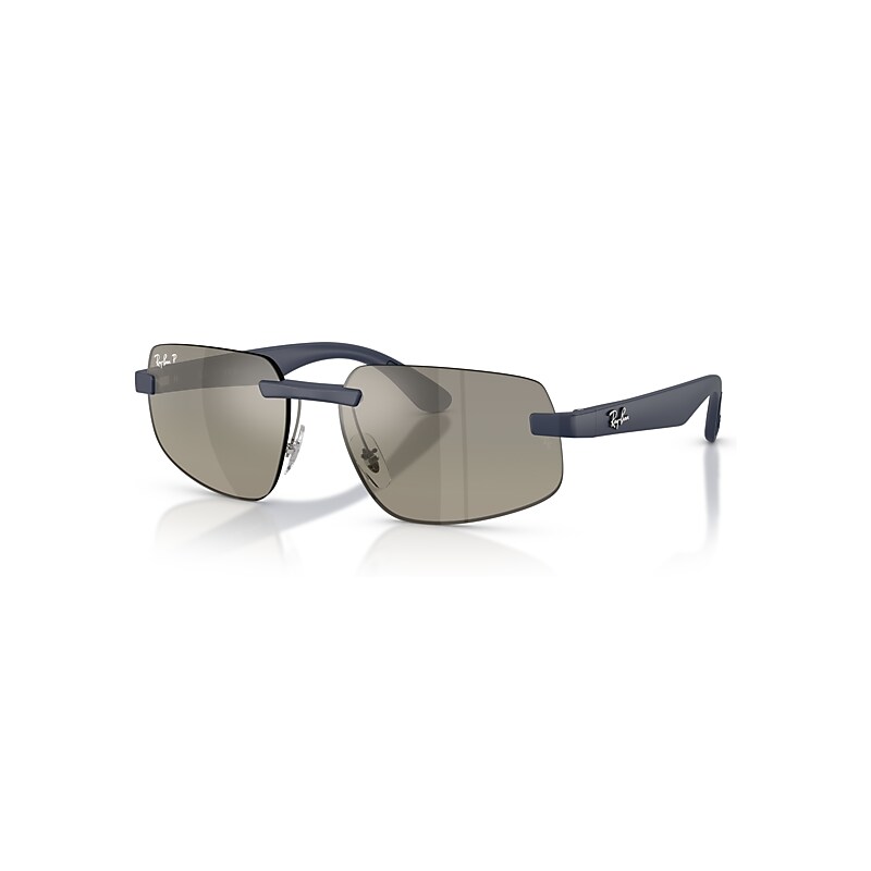 Ray-Ban , Sunglasses, Unisex, Blue, 60 Mm, Polarized+ Lenses Sunglasses - Image 4