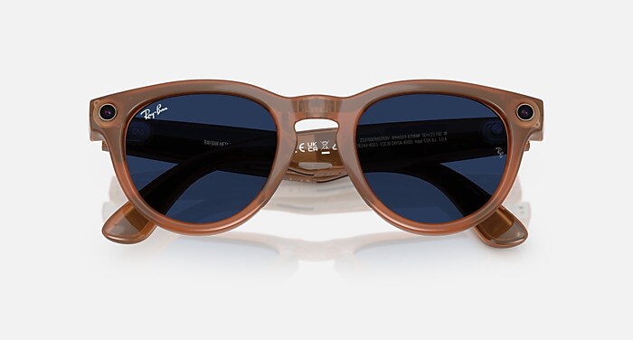 RAY-BAN META (GEN 1) HEADLINER AI Glasses in Caramel and Clear