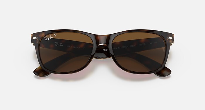 NEW WAYFARER CLASSIC Polarized Sunglasses in Tortoise and  display picture 3