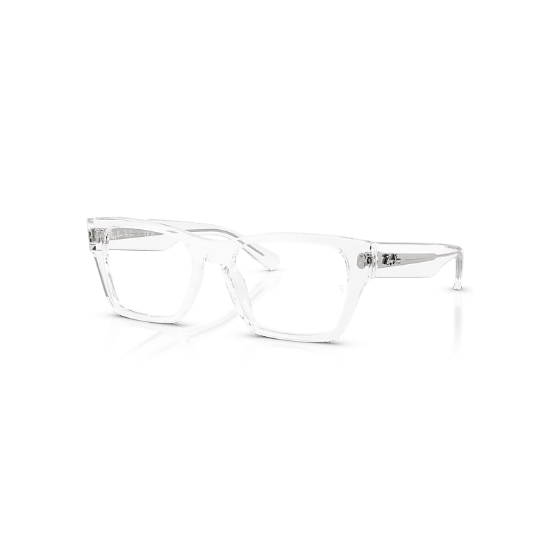 Ray-Ban Eyeglasses Unisex Rb5448 Optics - Transparent Frame Transparent Lenses Polarized 53-19