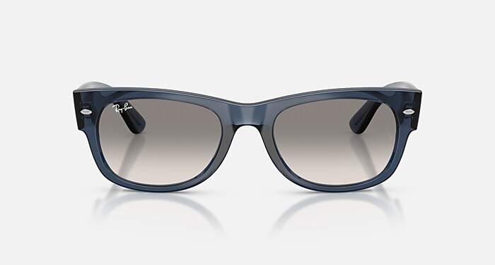 MEGA WAYFARER II サングラス 透明ダークブルー と クリア