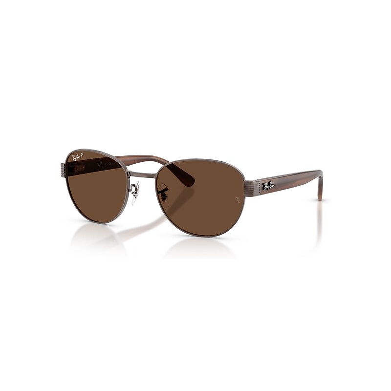 Ray-Ban Sunglasses  Rb3766 Polarized+ Lenses - Striped Brown Frame Brown Lenses Polarized 56-20, RB3766CH