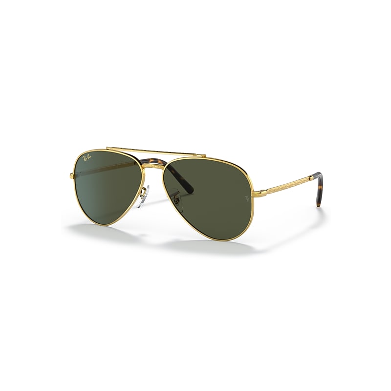Ray - Ban Unisex Gold/Green Rb3625 New Aviator 919631 Sunglasses Metal Pilot Normal - Image 4