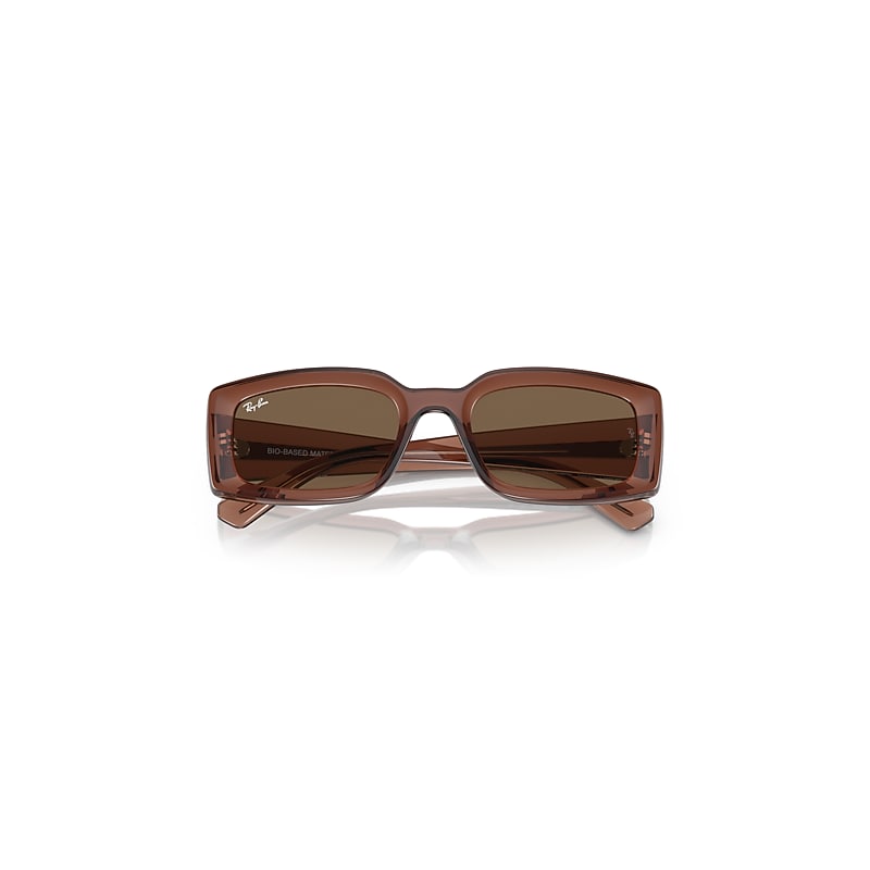 Ray-Ban Kiliane Bio-based Sunglasses Transparent Brown Frame Brown Lenses 54-21