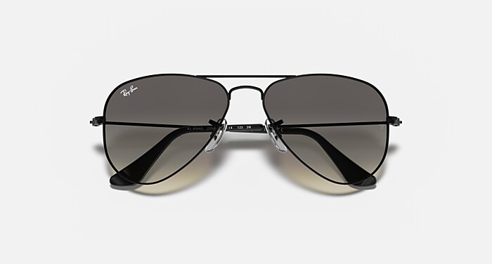 AVIATOR KIDS Sunglasses in Black and Light Grey/Dark Grey