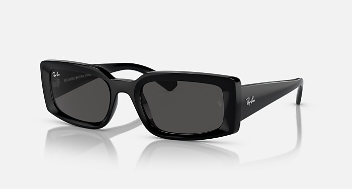 Ray-Ban KILIANE ORB4395F ブラック/ダークグレー KILIANE BIO-BASED Sunglasses in Black and Gris oscuro - RB4395