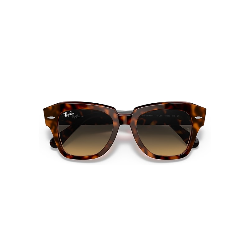 Ray-Ban RB2186 State Street Blue-Light Block 1324BG Women’s Sunglasses Tortoiseshell Size 49