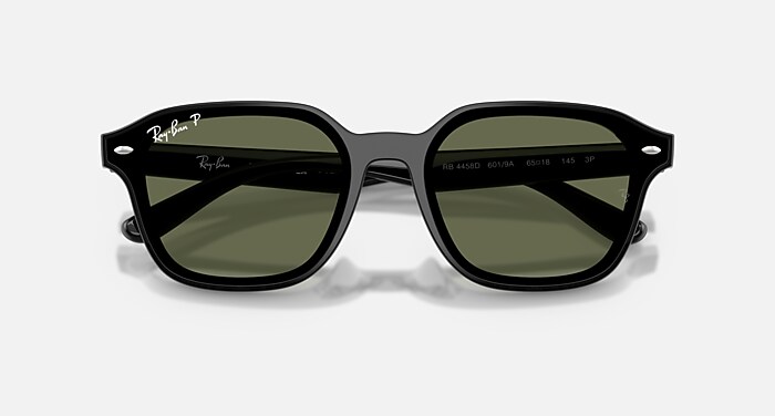 RB4458D Sunglasses in Black and Dark Green Polarized - RB4458D 