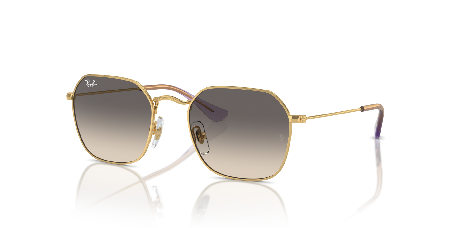 Ray-Ban Rb9594s Kids Lunettes De Soleil - Monture Dor Arista Verres Gris 49-19 85 €