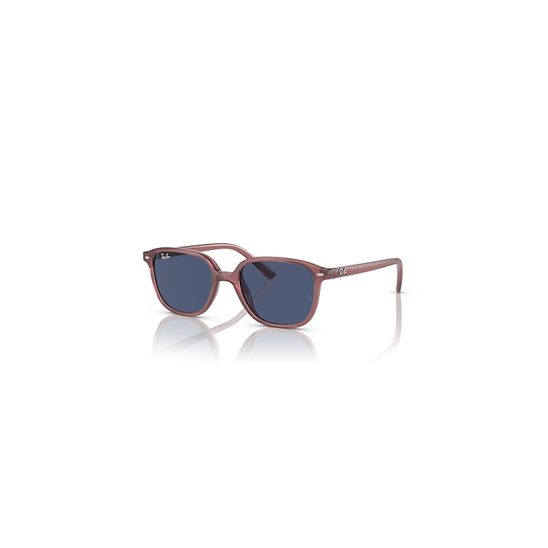 Ray-Ban Leonard Kids Sunglasses Opal Pink Frame Blue Lenses 45-16