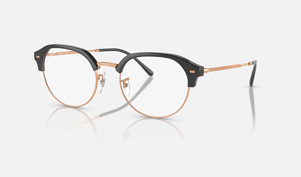 RB7229 OPTICS Eyeglasses with Dark Grey On Rose Gold Frame