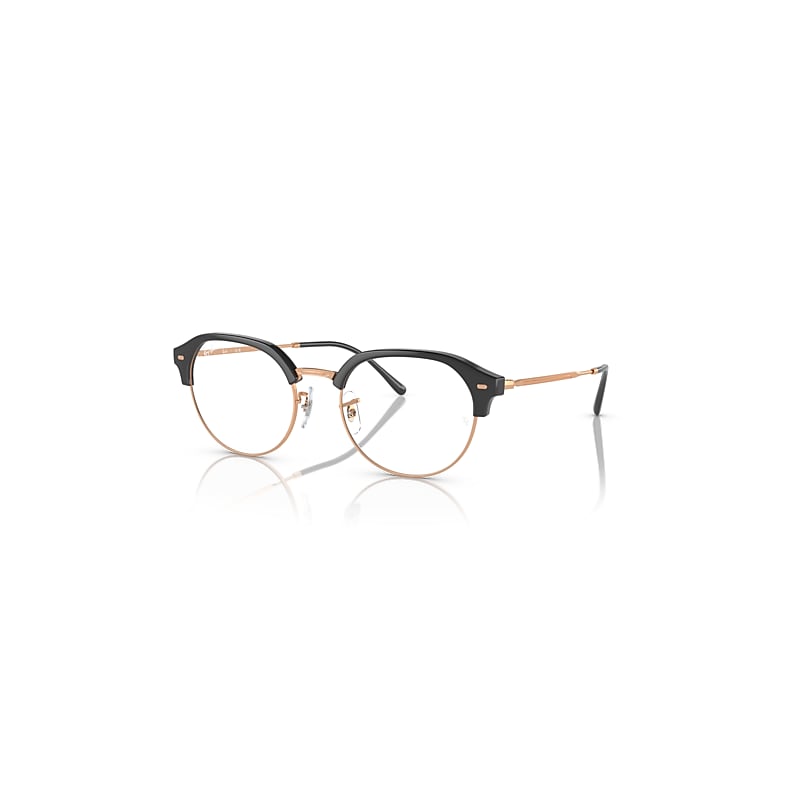 Ray-Ban Eyeglasses   Optics - Rose Gold Frame Clear Lenses Polarized 51-20, RB7229