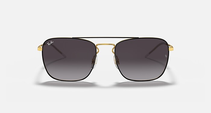 RB3588 Sunglasses in Black On Gold and Grey (55-19) - RB3588 | Ray