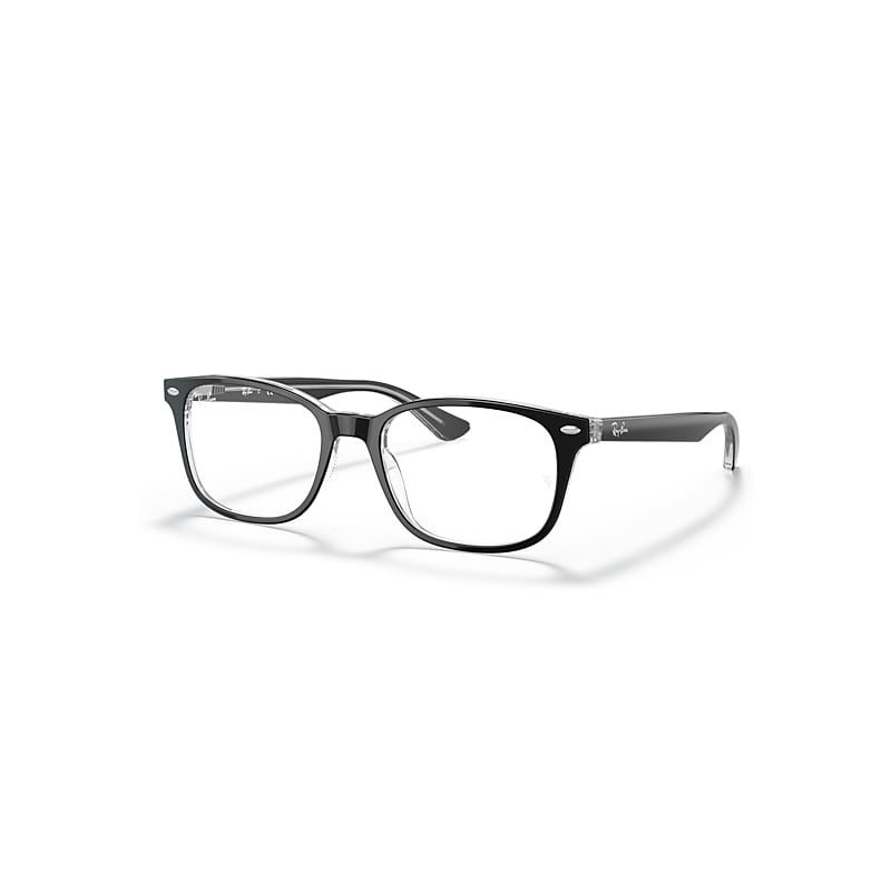 Ray-Ban Eyeglasses   Optics - Black Frame Clear Lenses Polarized 53-18, RB5375