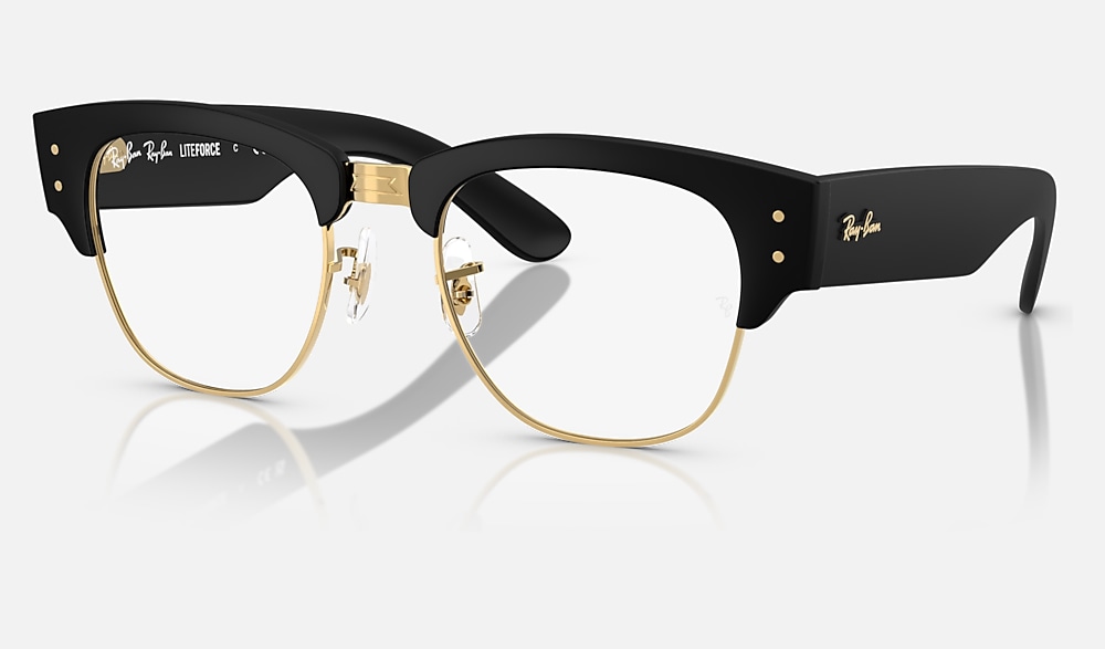 MEGA CLUBMASTER OPTICS LITEFORCE メガネ サンドブラックオンゴールド