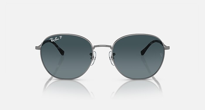 RB3809 Polarized Sunglasses in Gunmetal and Blue Polarized (55-20