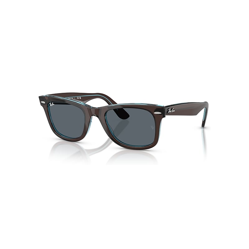 Ray - Ban Unisex Brown/Blue Rb2140 Wayfarer 1446R5 Sunglasses Acetate Squared Normal - Image 4