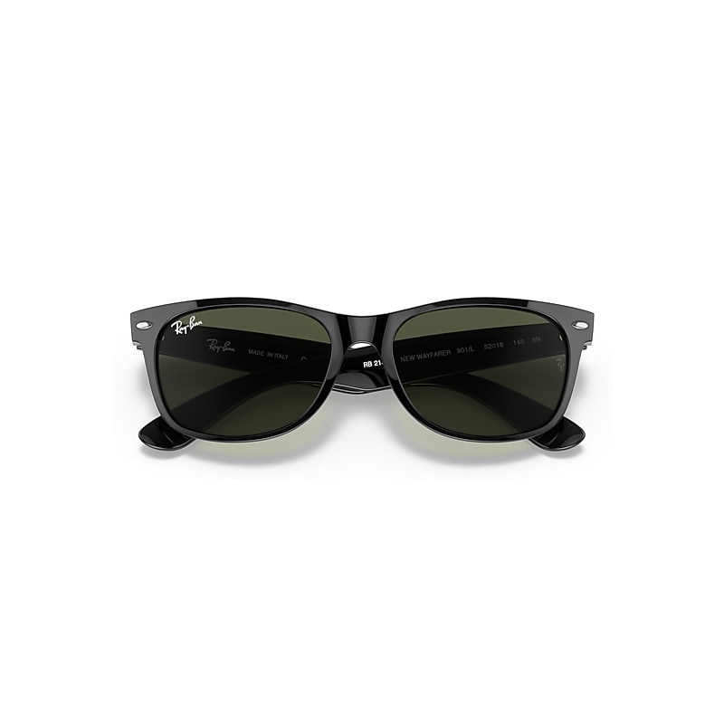 NEW WAYFARER CLASSIC Sunglasses in Black and G-15 Green - RB2132F
