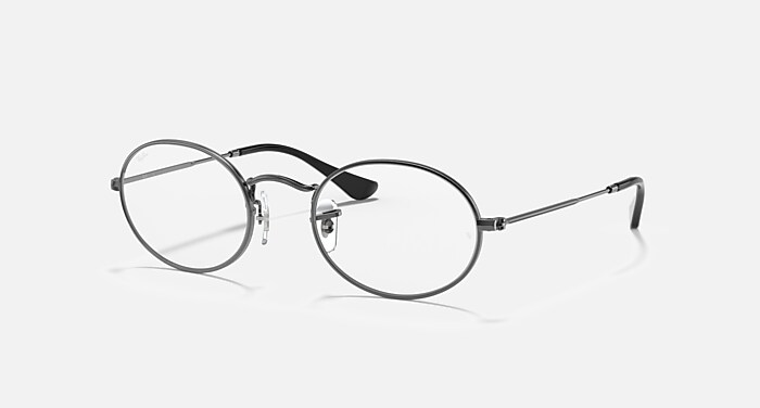 ROUND GAZE Les lunettes de vue Noir sur Argent et Incolore (53-22