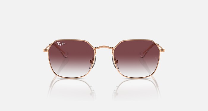 RB9594S KIDS Sunglasses in Rose Gold and Clear & Dark Violet (49