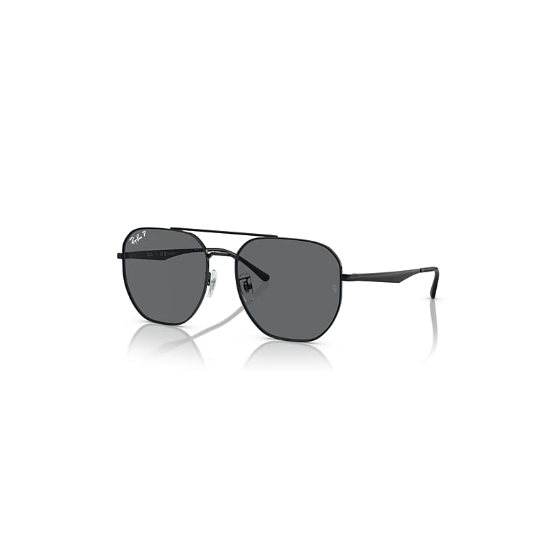 Ray-Ban RB3724D, Black Polarized Sunglasses Dark Grey Polarized lenses, Mojo Glasses - Image 3