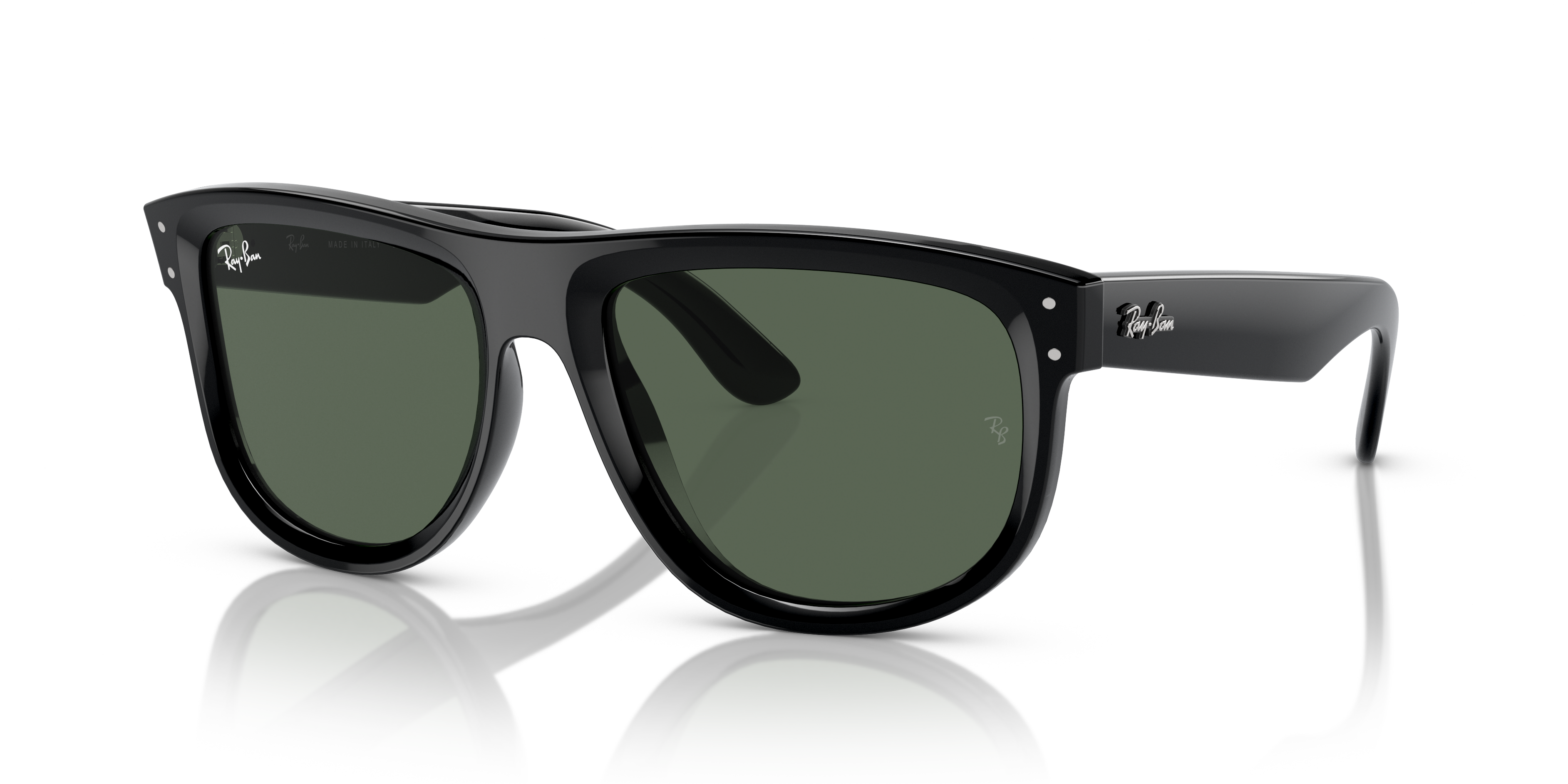 BOYFRIEND REVERSE Sunglasses in Black and G-15 Green - RBR0501S