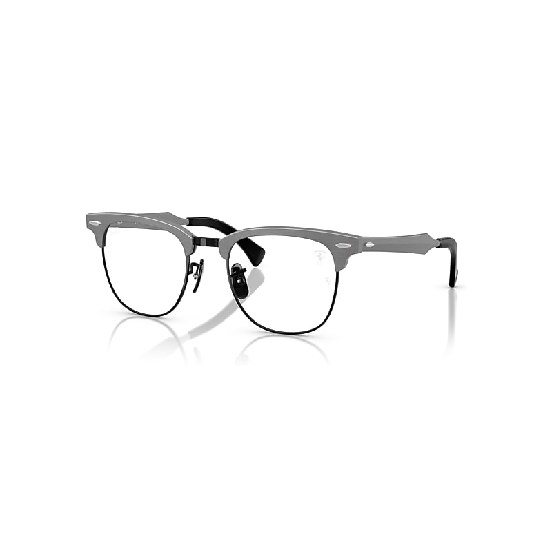 Ray-Ban Eyeglasses   Optics Scuderia Ferrari Collection - Brushed Gunmetal Frame Clear Lenses Polarized 51-21, RB3807VM