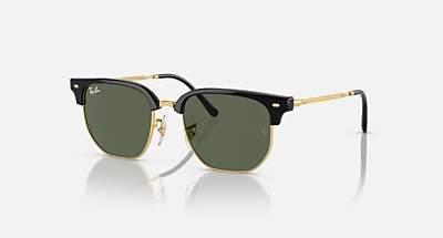 NEW CLUBMASTER KIDS Sunglasses in Black On Gold and Dark Green (47