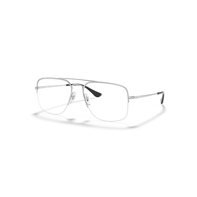 Ray-Ban General Gaze Optics Silber Fassung Klar Glas Polarisiert 56-17, RB6441