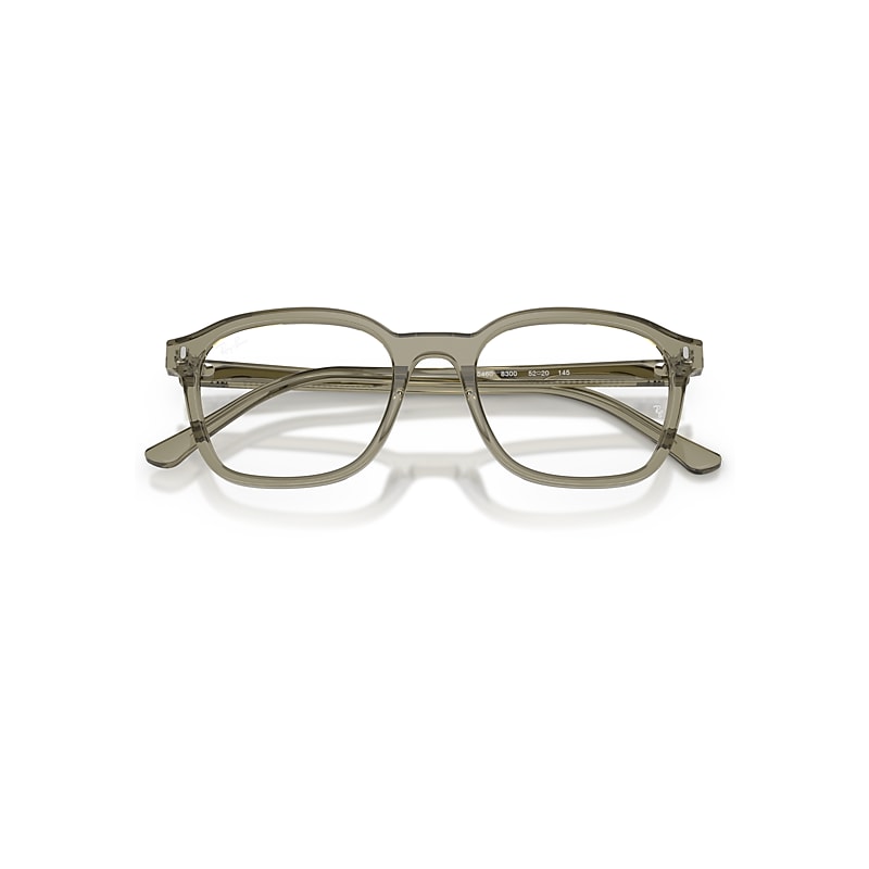 Ray-Ban Rb5460 Optics Optical Transparent Green Frame Transparent Lenses Polarized 50-20