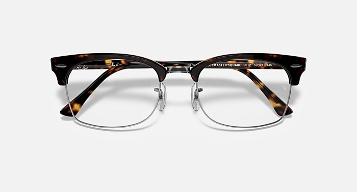 CLUBMASTER SQUARE OPTICS Eyeglasses with Havana and Clear (52-21