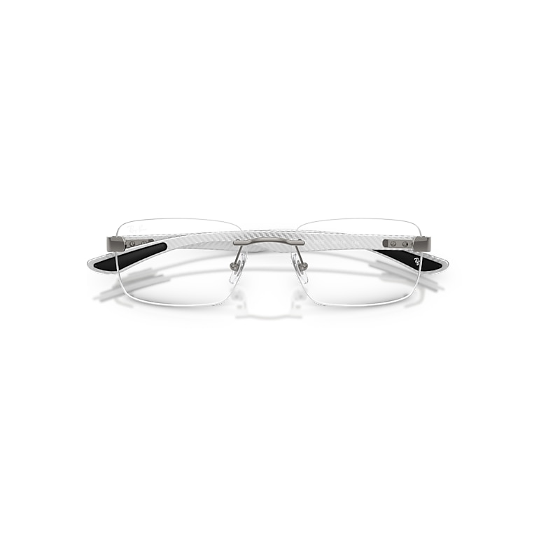 Ray-Ban Rb8423 Optics Optical Gunmetal Frame Clear Lenses Polarized 54-18