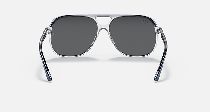 BILL Sunglasses in Blue On Transparent and Dark Grey (56-14