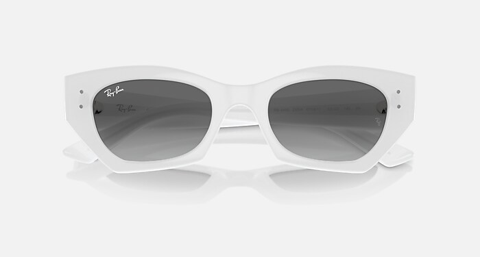 ZENA BIO-BASED Sunglasses in White Snow and Solid Color (49-22