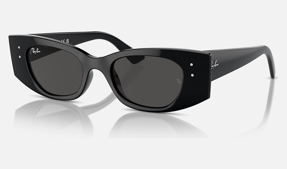 KAT BIO-BASED Sunglasses in Black and Dark Grey (49-20  display picture 2