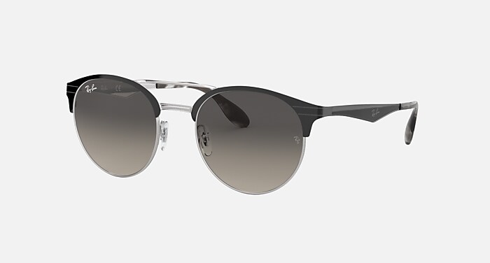 RB3545 Sunglasses in Black and Grey Gradient (51-20) - RB3545