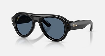 AVIATOR PUFFER サングラス ブラック と オレンジ (50-21) - RB4925