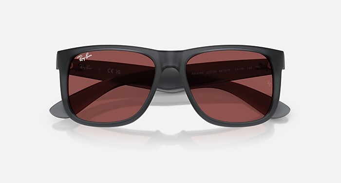 JUSTIN CLASSIC Sunglasses in Opal Grey and Dark Violet (51-16